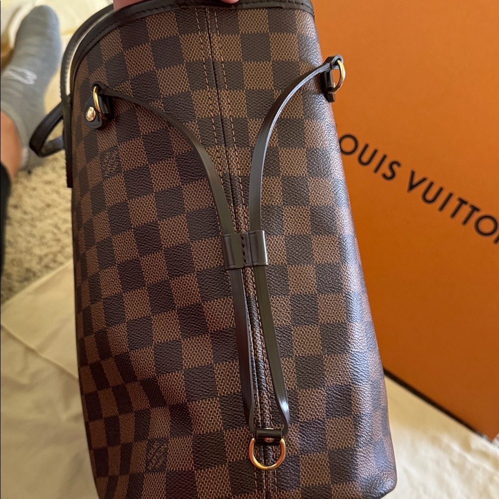 Louis Vuitton Brown Damier Ebene Neverfull MM - Picture 7 of 13